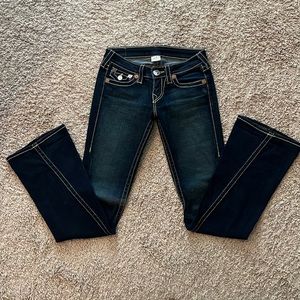 True Religion low rise, flare leg